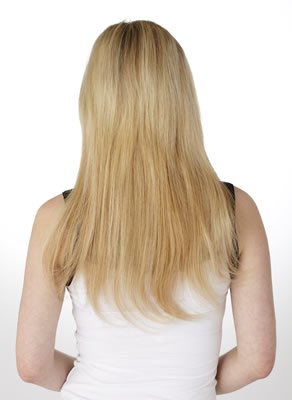 10 Piece 19 inch Human Hair Clip In Extensions by Hot Hair